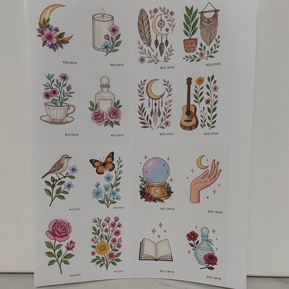 Original Rue Onyx Sticker 2 Sets (32 stickers)